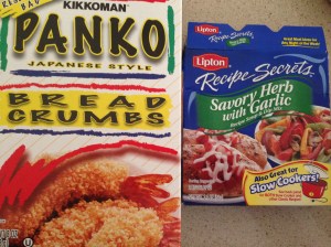 Breaded chicken ingredients