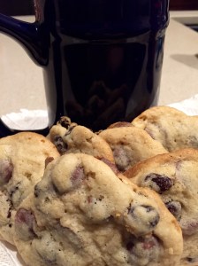 Raisin & Milk Chocolate Chip cookies